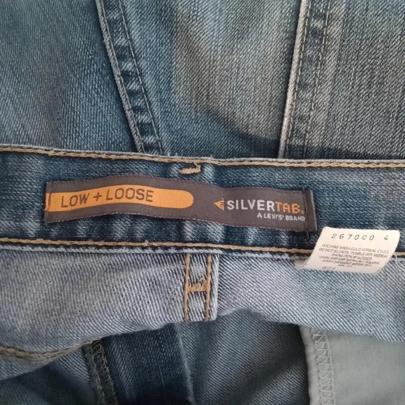 Vintage Levi's silvertab low loose men's baggy jeans size 36(see measurements) - Picture 4 of 8